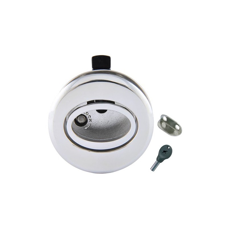 ΠΟΜΟΛΟ ΠΟΡΤΑΣ ΟΒΑΛ ΧΩΡΙΣ ΚΛΕΙΔΑΡΙΑ INOX 316 51mm