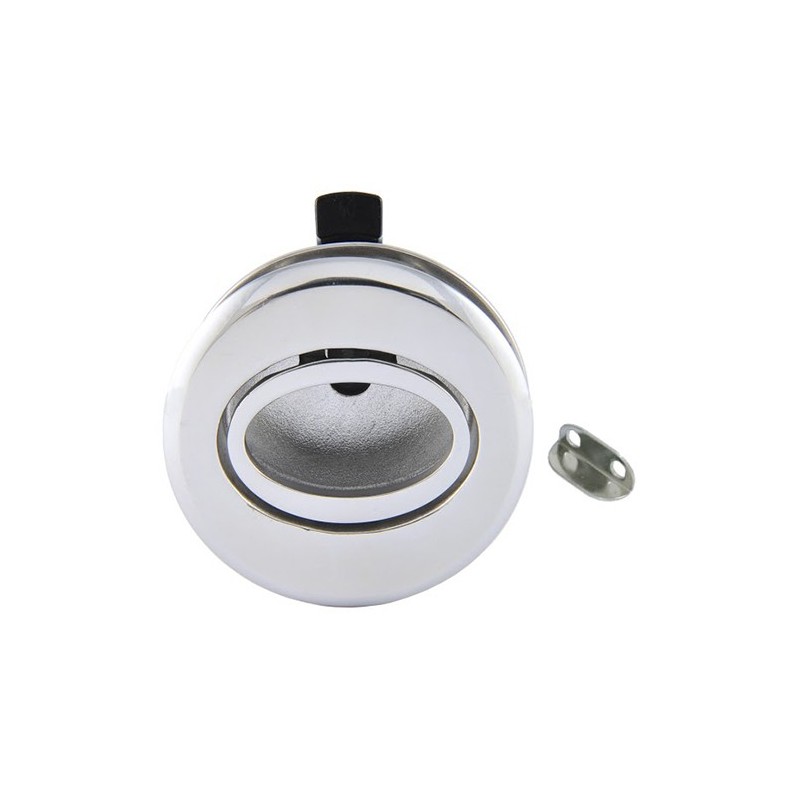 ΠΟΜΟΛΟ ΠΟΡΤΑΣ ΟΒΑΛ ΜΕ ΚΛΕΙΔΑΡΙΑ INOX 316 51mm