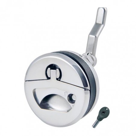 ΠΟΜΟΛΟ ΠΟΡΤΑΣ ΚΥΚΛΙΚΟ ΜΕ ΚΛΕΙΔΩΜΑ INOX 316  50mm