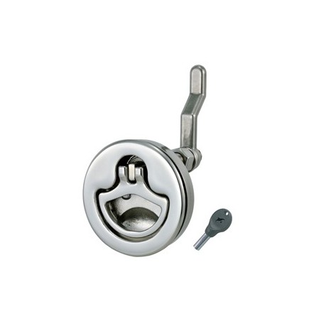 ΚΛΕΙΔΑΡΙΑ INOX  ΧΩΝ. ΒΕΛΤΙΩΜΕΝΗ ΚΥΚΛΙΚΗ  ΜΕ ΚΛΕΙΔΙ