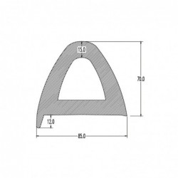 ΠΡΟΦΙΛ PVC ΒΑΡΕΩΣ ΤΥΠΟΥ ΓΙΑ ΠΟΛΛΑΠΛΕΣ ΕΦΑΡΜΟΓΕΣ W115 X H96