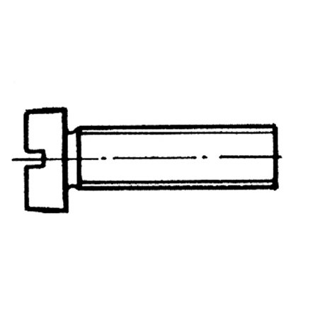Βίδα ίσια πομπέ 4x8 mm Inox 316 DIN 84 / ISO 1207, Σακούλα