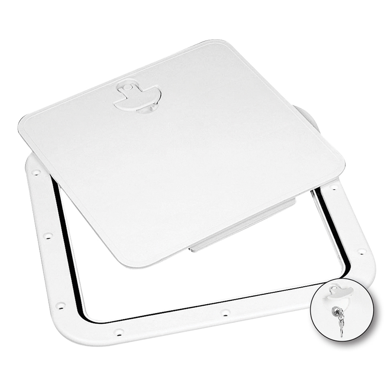 Inspection Hatch w/ Removable Cover, Grey, 306x356mm