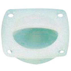 Λαβή Χωνευτή γ/Δάχτυλο, Ø44mm, 57x57mm, Πλαστ. Μπεζ
