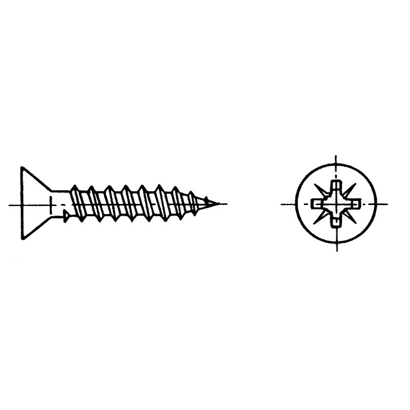 Γυψοσανιδόβιδα 4x20 mm Inox 316