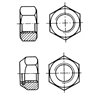 Hexagon nut Ø 10 mm Inox 316 DIN 934 / ISO 4032