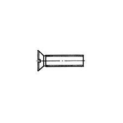 Βίδα σταυρωτή φρεζάτη 6x30 mm INOX 316 DIN 965, σακούλα