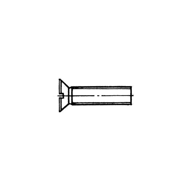 Cross slotted countersunk head screw 6x30 mm AISI 316 DIN 965, Bulk