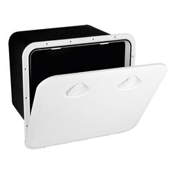 TOP LINE Storage Hatch w/Lock, White, 460x525mm