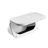 Utility Storage Hatch, Oval, w/Lid, 111,5x177,5x73,5mm, White