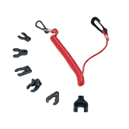 Set Kill Switch Key w/Coil Lanyard, f/OMC/JOH/EVI