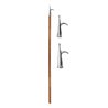 ΚΟΝΤΑΡΙ ΞΥΛΙΝΟ ΜΕ ΙΝΟΧ ΓΑΝΤΖΟ 210cm D30mm