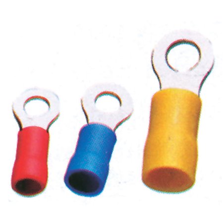 Ring Connector, Diam. 6,4mm, blue, for 1-2,5mm2 wire (25 pcs)