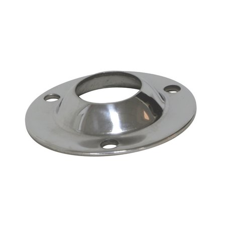 Βάση Στρογγυλή, 90°, Inox 316, ø25mm, ø Βάσης 57mm