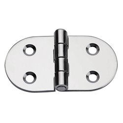 Hinge, Right, Inox 316, L74mm, W40mm, Thickness 2mm