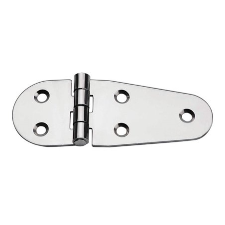 Hinge, Right, Inox 316, L108mm, W40mm, Thickness 2mm