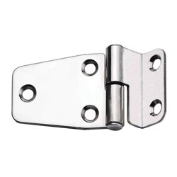 Μεντεσές, Κανονικός με γωνία, Inox 316, Μ66mm, Π40mm, Παχ. 2mm