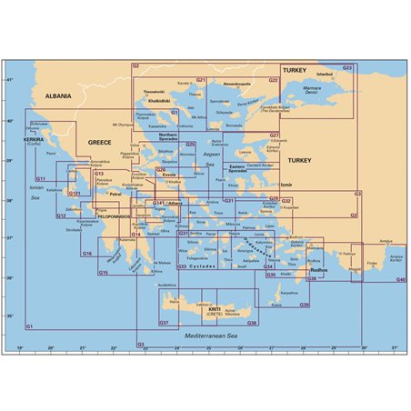 Πλοηγικός Χάρτης Ελλάδος G21, ''Βορειοδυτικό Αιγαίο '', Imray
