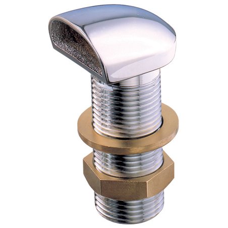 Scupper ''Space'' set, chromium plated brass, 1/2''