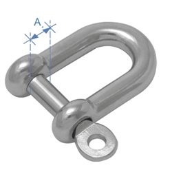 Κλειδί ναυτικό, τύπου D, AISI 316, 12mm