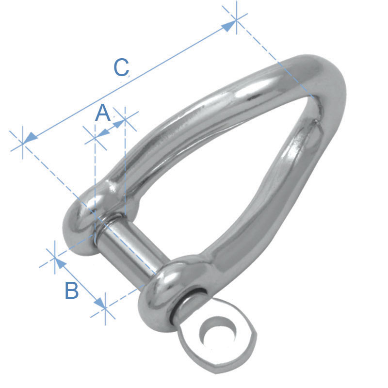 Κλειδί στριφτό, AISI 316, διάμ. 6mm