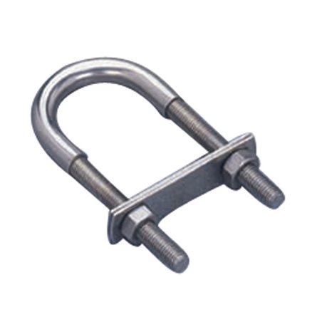 Δέστρα σε σχήμα U, Inox 316, Π50mm, Μ90mm, ø12mm, με σπείρωμα Μ10