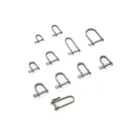 Shackles, U shape, Diam. 5mm, B 22mm, H 37mm