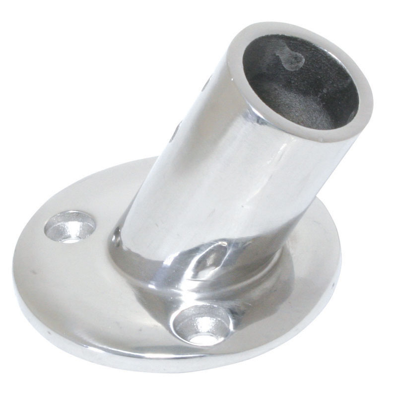 Round base 60ο, casted AISI 316, inter. Diam. 25mm