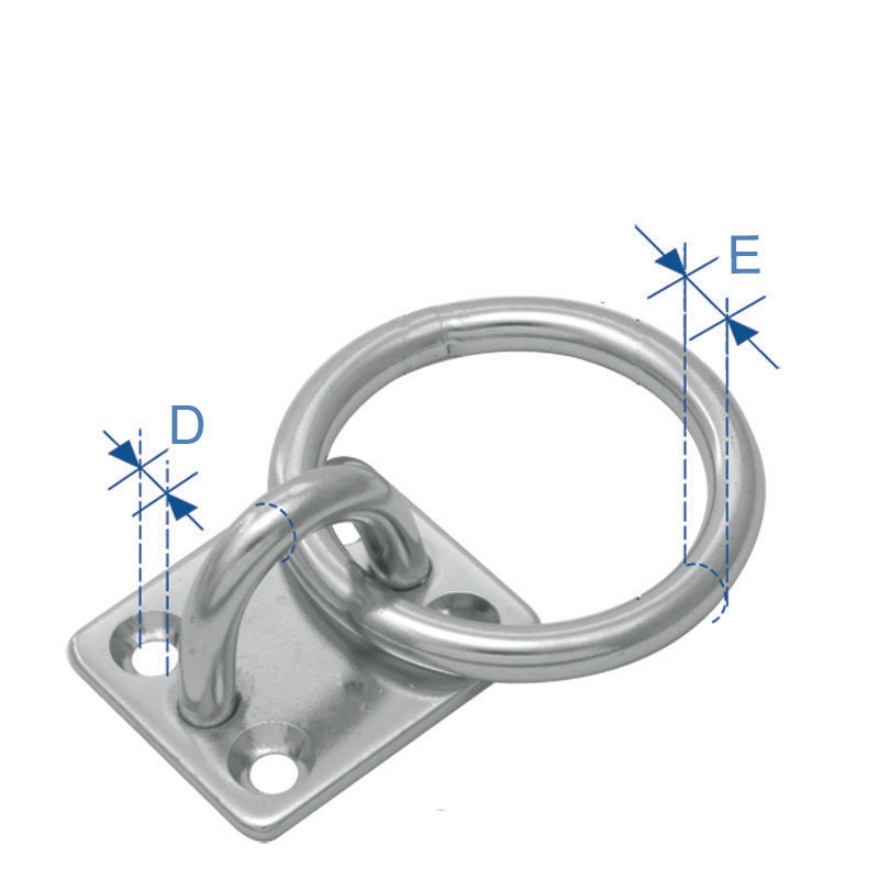 Μάπα, με κρίκο, Inox, ø6mm