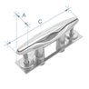 Pull-Up Cleat, Inox 316, 152,4mm (6)