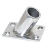 Rectangular base 60o,casted AISI 316, inter. Diam.25mm, 75x45mm