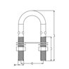 ΔΕΣΤΡΑ ΤΥΠΟΥ "V" ΙΝΟΧ  L130xW45mm