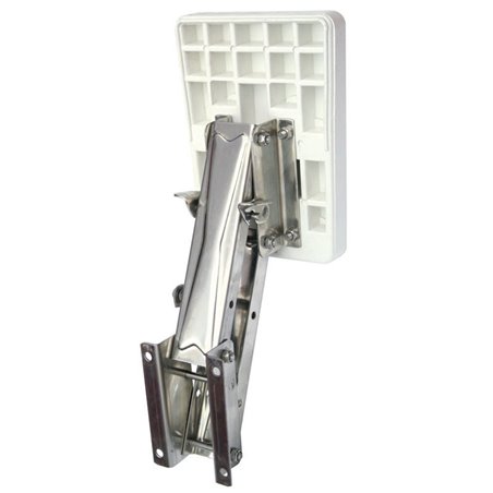 Outboard Bracket, Adjustable, w/plastic pad, Inox 316,  for engines up to 20kg/8HP