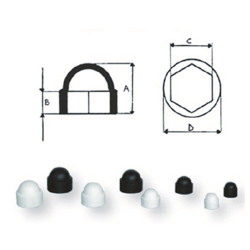 ΚΑΛΥΜΜΑ ΠΑΞ. ΝΑΫΛΟΝ  15 mm x 7,5mm   ΛΕΥ