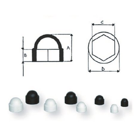 ΚΑΛΥΜΜΑ ΠΑΞ. ΝΑΫΛΟΝ  19,5 mm x 8,5mm  ΜΑΥ