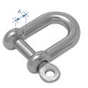 D shackle, AISI 316, 8mm