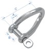 Κλειδί στριφτό, AISI 316, διάμ. 8mm